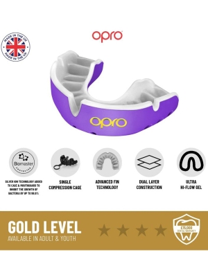 Opro Gold Competition Level (10yrs - Adult) - Blue/Pearl